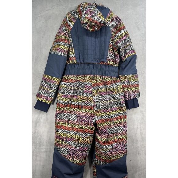 Free People Movement All Prepped Jacquard Ski Suit Size Xlarge Hooded - Picture 10 of 16